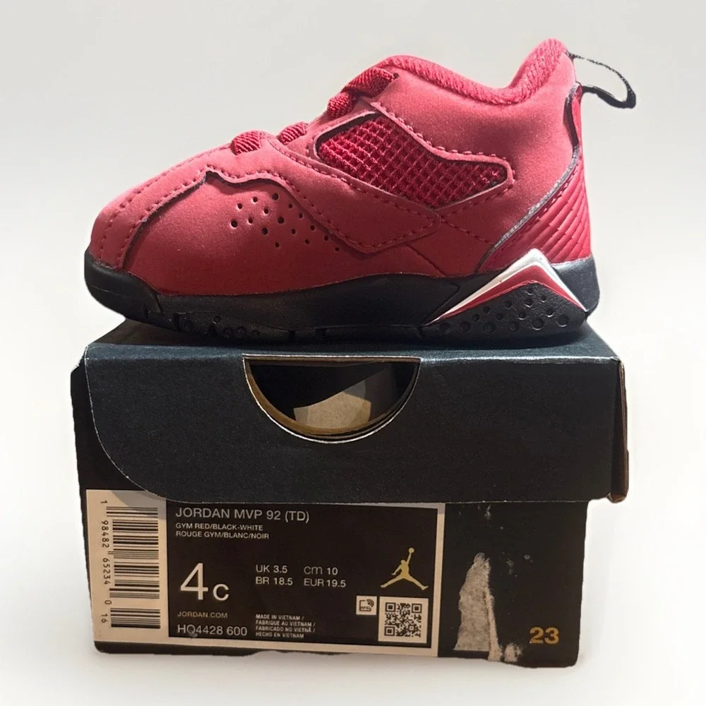 *NEW* TODDLER BABY‎ NIKE AIR JORDAN MVP 92 (TD) GYM RED (HQ4428 600)